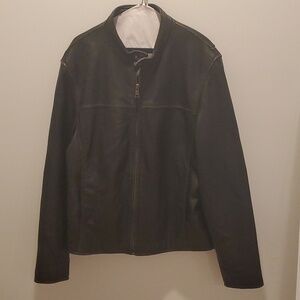Marc New York Andrew Marc Black Genuine Leather Jacket (Medium)